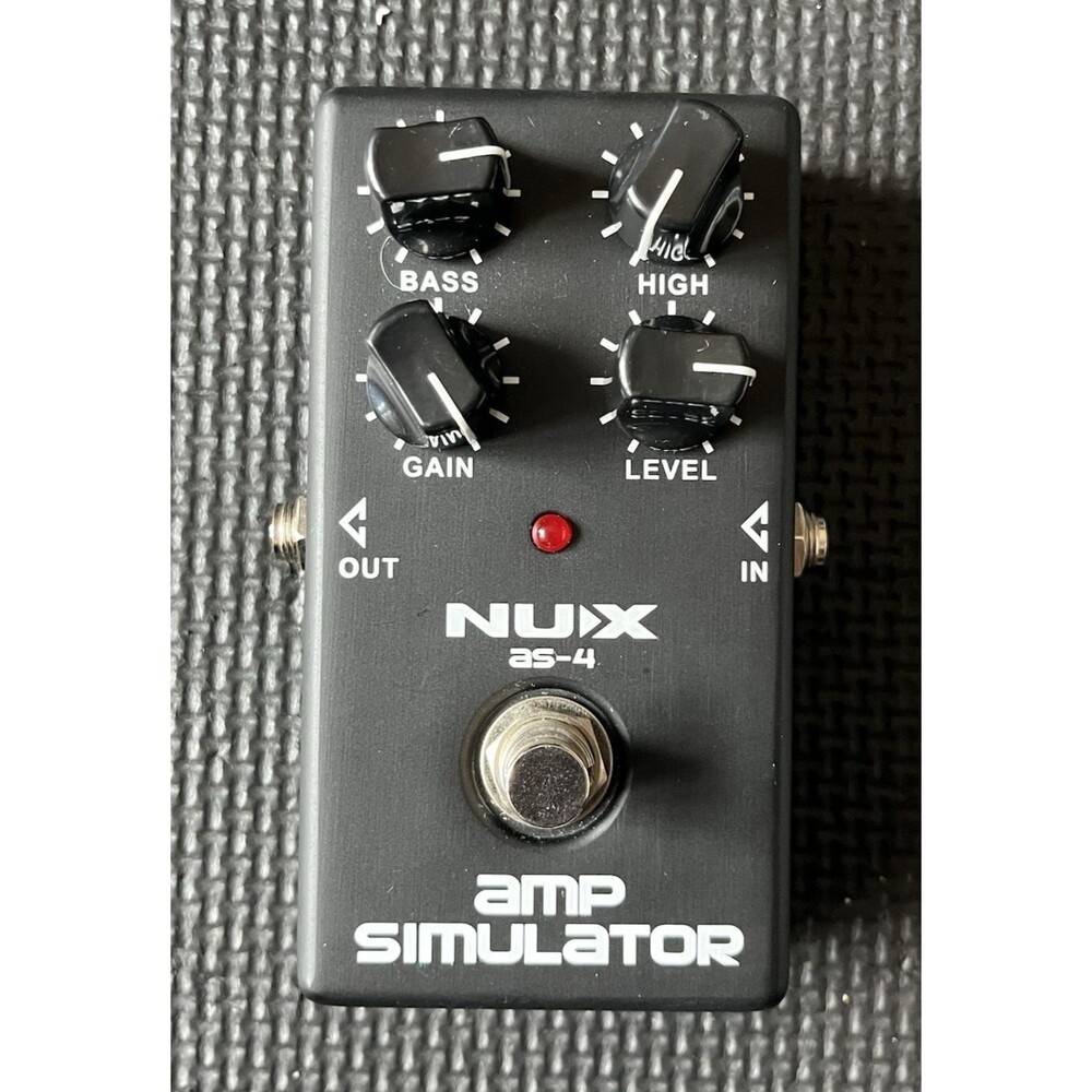 NUX AS-4 Preamp Effects Pedal Tested & Works 95527